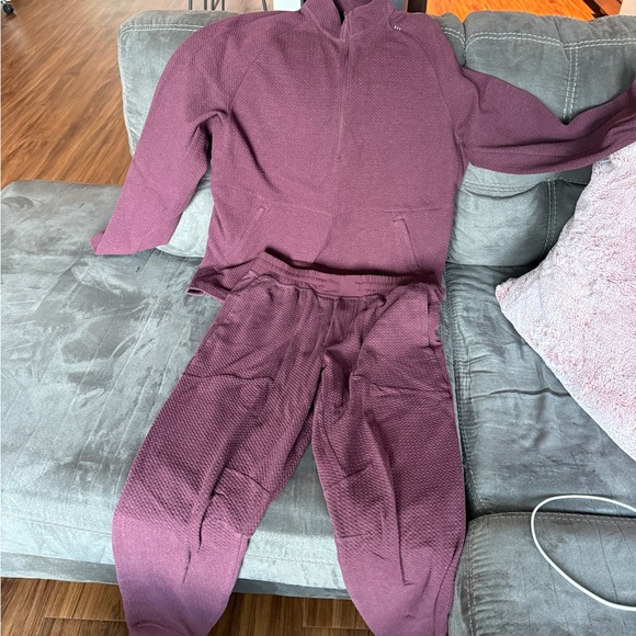 At Ease lululemon zip up and jogger. - Picture 2 of 6